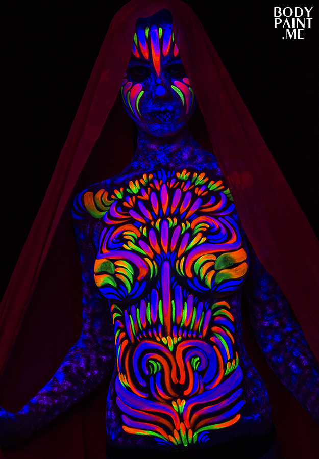 Blacklight Body Paint 2 by OnCallArtistry on DeviantArt