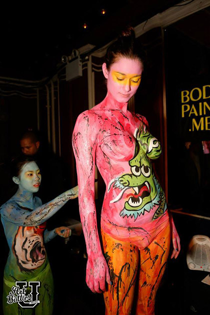 ArtBattles U NYC, Webster Hall, Bodypaint, Body Paint