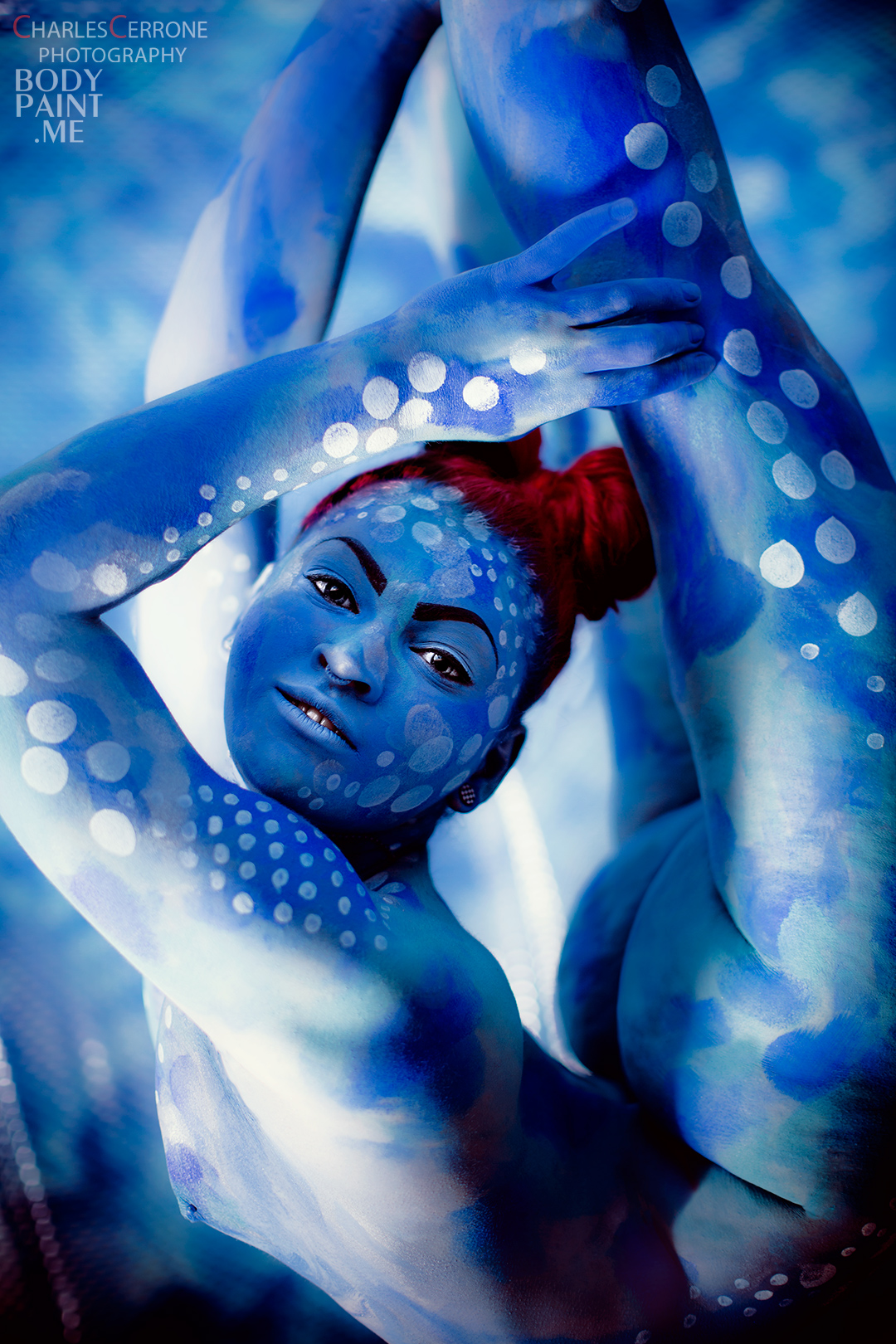 Bodypainted Contortionist